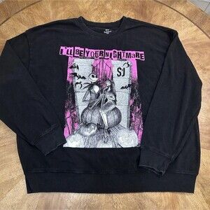 Disney XXL Nightmare Before Christmas Jack Halloween Graphic Sweatshirt Women